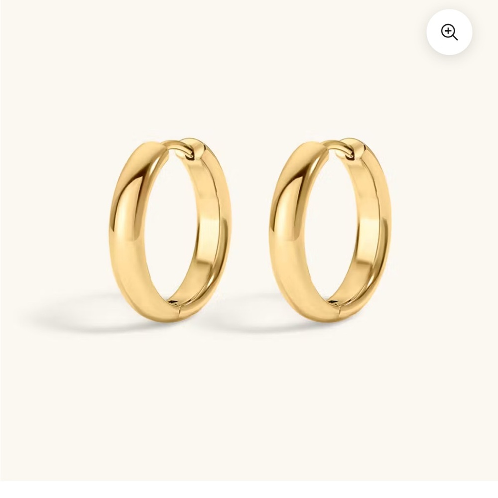 Mason Miru Titanium Bold Hoop Earrings